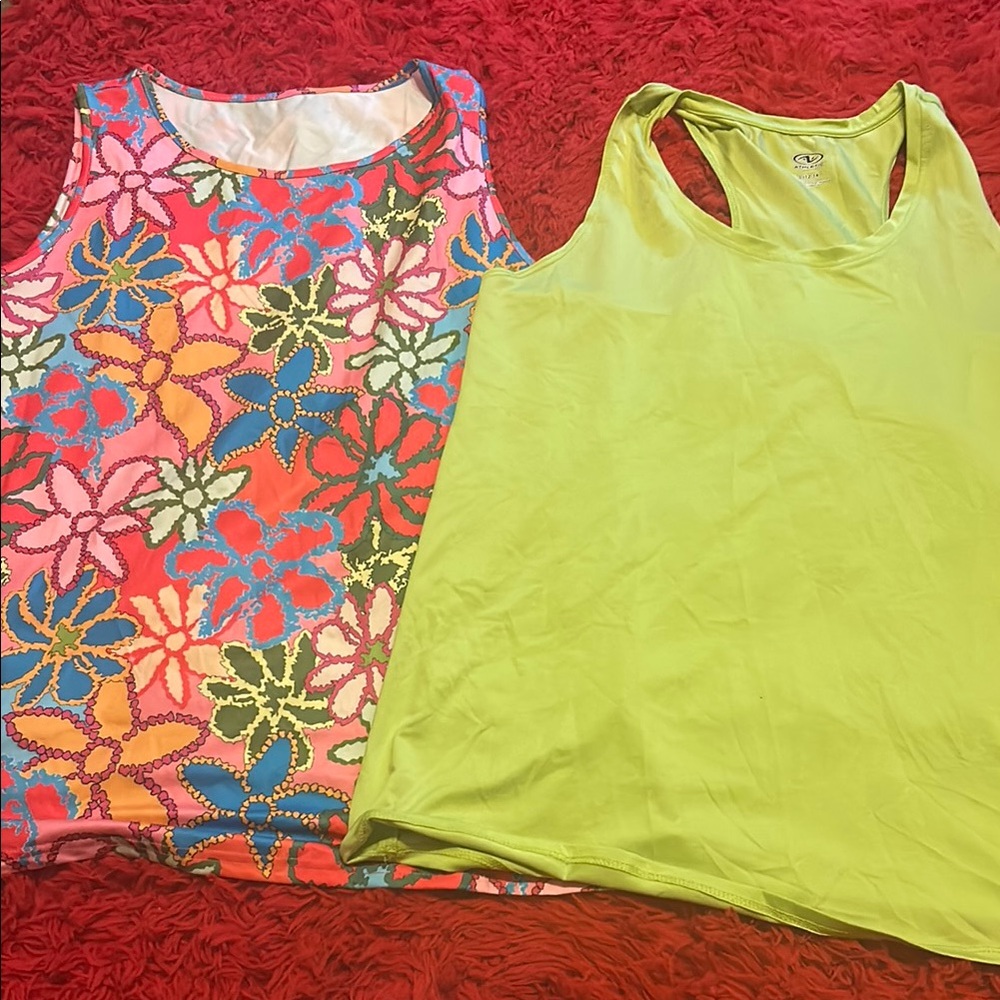Floral and Solid Tank Tops
